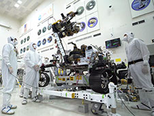 Clean room of the Spacecraft Assembly Facility at JPL