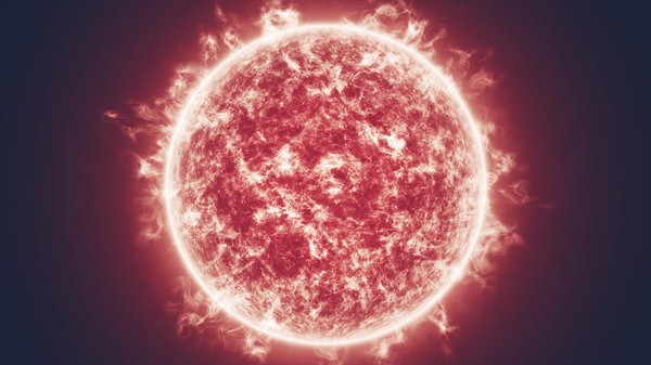 The sun, illustration.