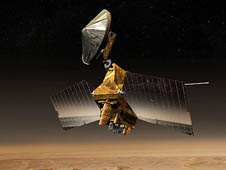 Artist concept of Mars Reconnaissance Orbiter
