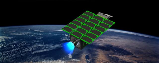 Artist's impression of HuskySat-1 in Space