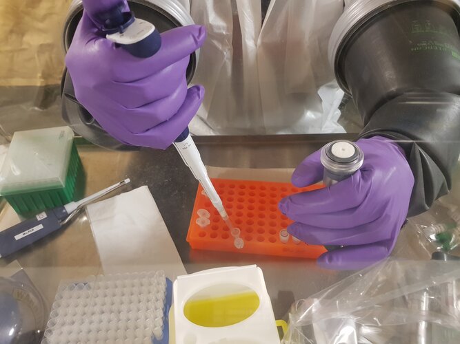 Space-enabled mobile bio-lab used to administer coronavirus tests