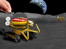 Miniaturized Moon rover artist concepts