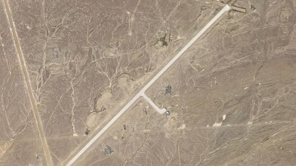 China may have landed a new space plane on September 6 at this secretive air base, located in the desert near an old nuclear testing ground.