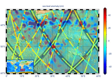 The data in this graphic are the first sea surface height measurements from the Sentinel-6 Michael Freilich satellite (S6MF), which launched Nov. 21, 2020