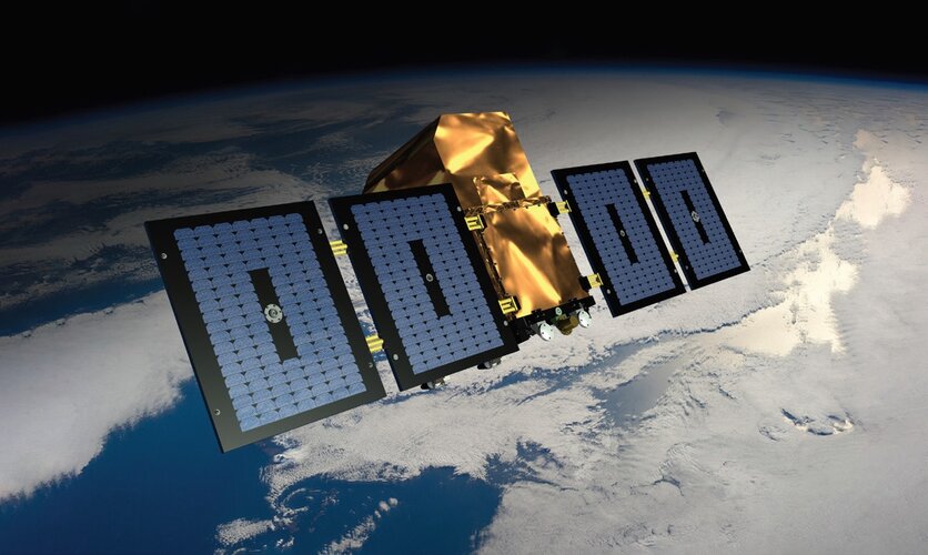 Artists impression of QKDSat