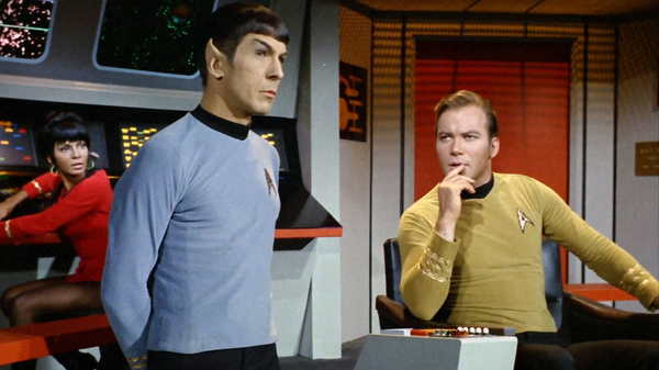 More than 50 years after the Star Trek franchise took TV audiences to alien worlds, William Shatner will visit space aboard a Blue Origin spacecraft. Shatner, right, is seen here with castmates Nichelle Nichols and Leonard Nimoy in a 1967 episode of the show.