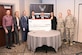 Col. James Smith, 50th Space Wing commander and Col. Laurel Walsh, 50th Operations Group commander receive a check for $750,000 during the Space Pitch Day event at Hilton Union Square Hotel in San Francisco in November. Capt. Jay-Sue Veatch, Chief of the 50th Space Wing combat development division said Schriever received $6 million for their pitches during the two-day event. (U.S. Air Force courtesy photo by Capt. Jay-Sue Veatch)