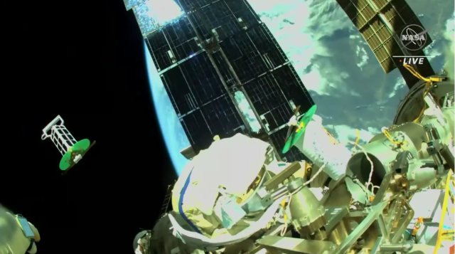 CubeSat released from the ISS