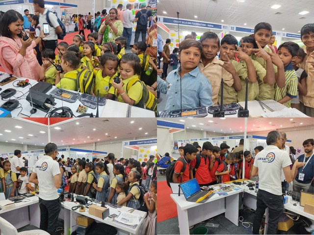 Many youngsters visited the stand