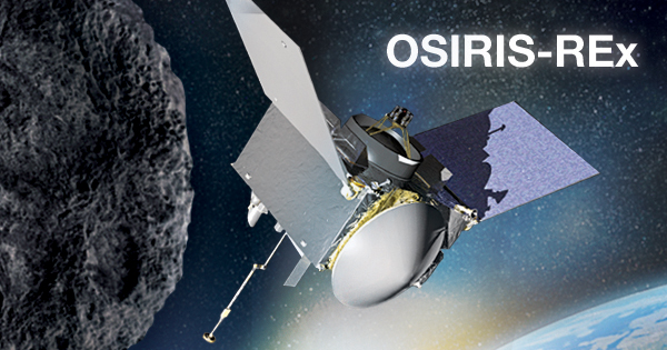 Artistic view of OSIRIS-REx spacreaft