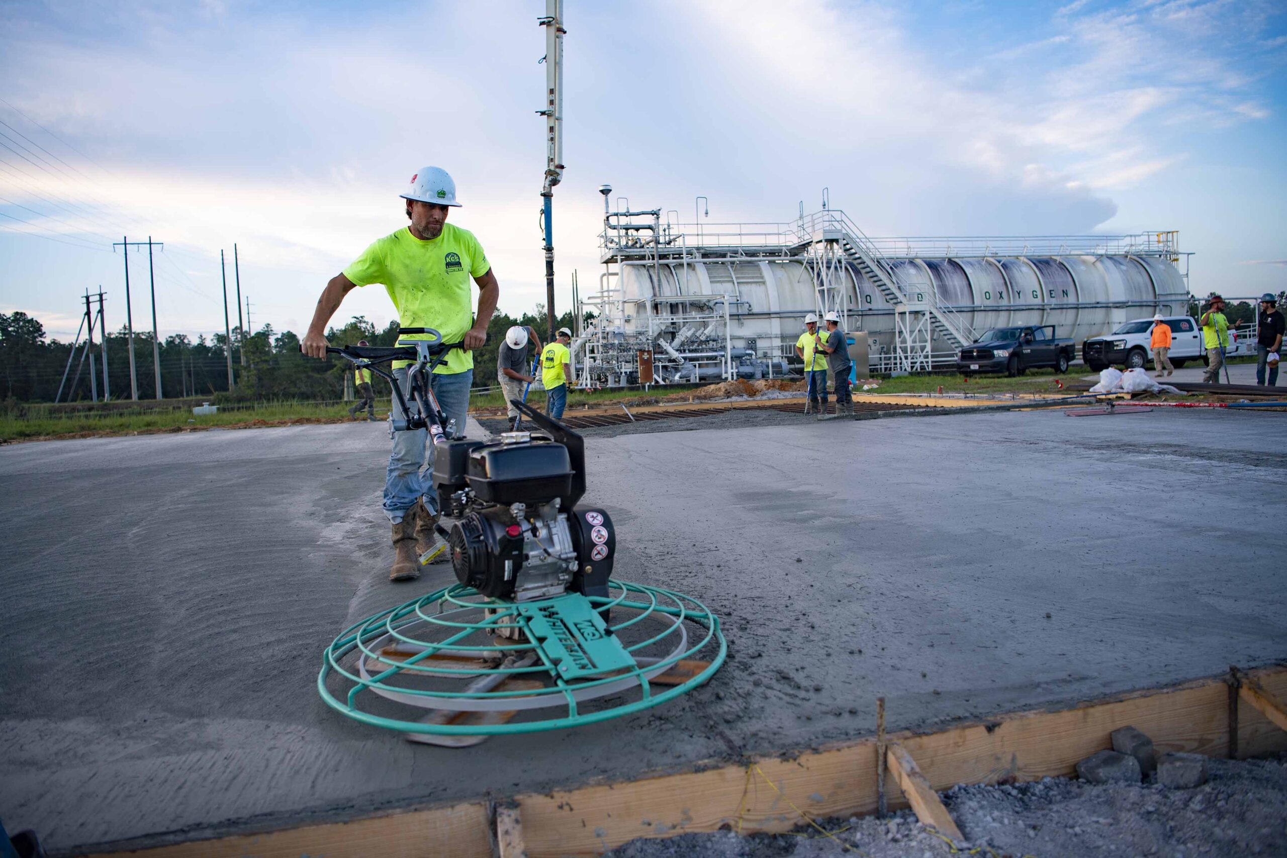 The ground is being prep for new test area at Stennis Space Center.