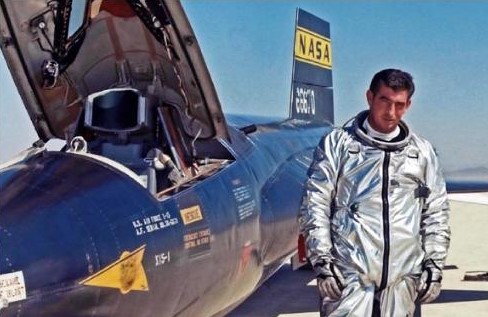 Adams following a mission aboard X-15-1