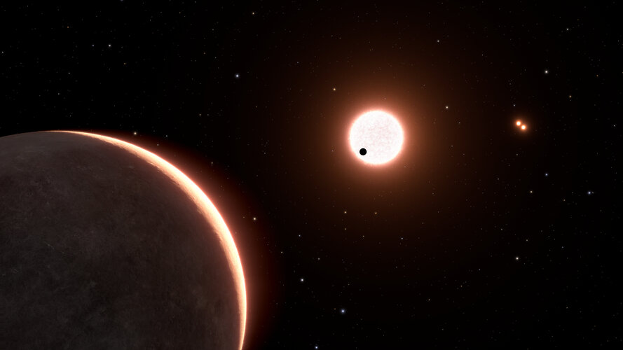 Artist’s concept of exoplanet LTT 1445ac