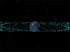 Animation shows the distance between the Apophis asteroid and Earth