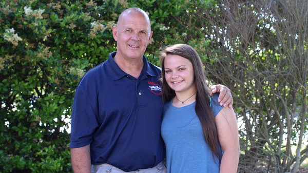 Greg Force and Abby Force at StoryCorps in Greenville, South Carolina.