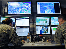 Military weather forecasters.