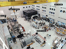 The High Bay 1 clean room within the Spacecraft Assembly Facility at JPL