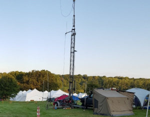 Amateur Radio Mast at EMF 2018