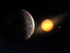 This artist's concept shows what exoplanet Kepler-1649c could look like