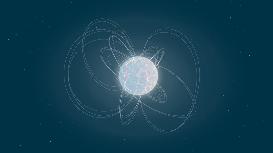 Illustration of a magnetar