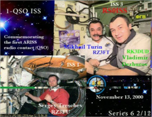 ISS SSTV image received by Mike Rupprecht DK3WN April 12, 2016 at 1556 UT
