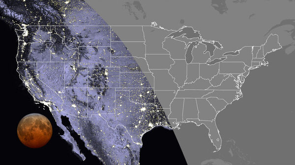 Visibility of the total phase in the contiguous U.S., at 7:11 a.m. ET. Totality can be seen everywhere in the Pacific and Mountain time zones, along with Texas, Oklahoma, western Kansas, Hawaii and Alaska.