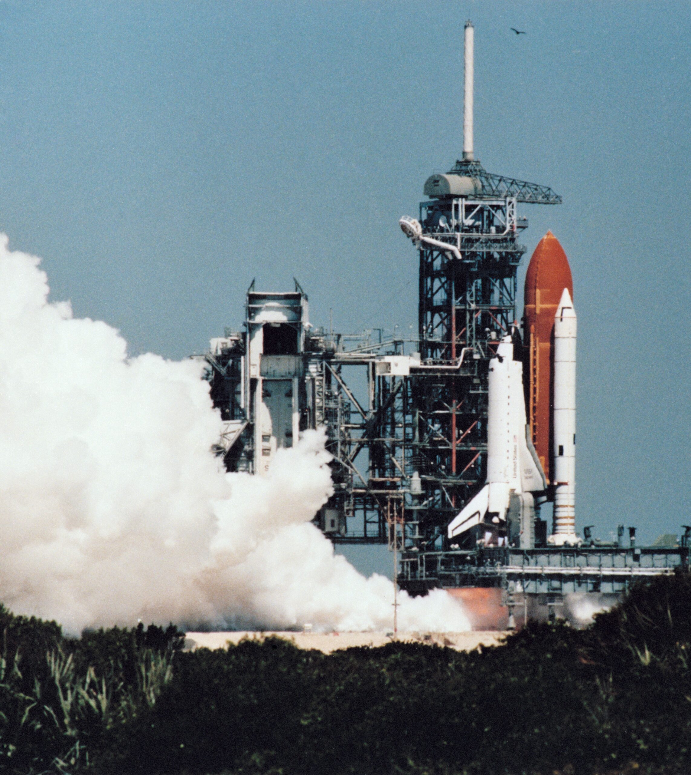 The Flight Readiness Firing of Discovery’s three main engines.