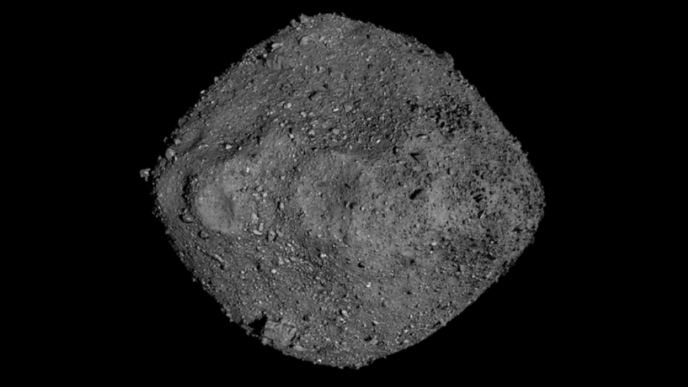 This mosaic of Bennu was created using observations made by NASAs OSIRIS-REx spacecraft